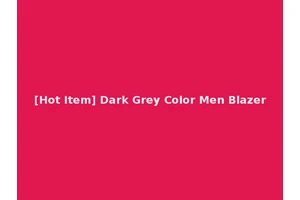 [Hot Item] Dark Grey Color Men Blazer