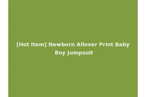 [Hot Item] Newborn Allover Print Baby Boy Jumpsuit