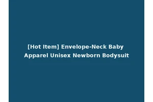 [Hot Item] Envelope-Neck Baby Apparel Unisex Newborn Bodysuit