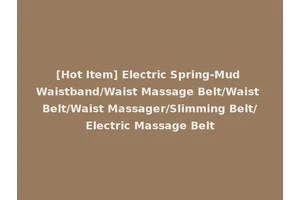 [Hot Item] Electric Spring-Mud Waistband/Waist Massage Belt/Waist Belt/Waist Massager/Slimming Belt/Electric Massage Belt
