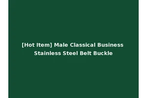 [Hot Item] Male Classical Business Stainless Steel Belt Buckle