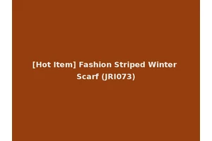 [Hot Item] Fashion Striped Winter Scarf (JRI073)