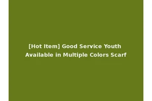 [Hot Item] Good Service Youth Available in Multiple Colors Scarf