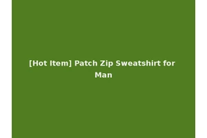 [Hot Item] Patch Zip Sweatshirt for Man