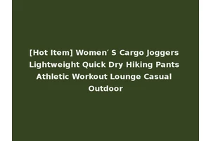 [Hot Item] Women′ S Cargo Joggers Lightweight Quick Dry Hiking Pants Athletic Workout Lounge Casual Outdoor