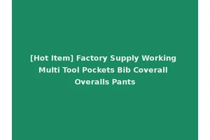 [Hot Item] Factory Supply Working Multi Tool Pockets Bib Coverall Overalls Pants