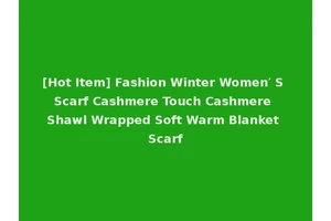 [Hot Item] Fashion Winter Women′ S Scarf Cashmere Touch Cashmere Shawl Wrapped Soft Warm Blanket Scarf
