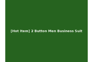 [Hot Item] 2 Button Men Business Suit