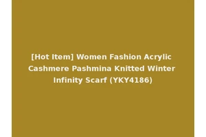 [Hot Item] Women Fashion Acrylic Cashmere Pashmina Knitted Winter Infinity Scarf (YKY4186)