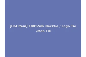 [Hot Item] 100%Silk Necktie / Logo Tie /Men Tie