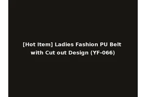 [Hot Item] Ladies Fashion PU Belt with Cut out Design (YF-066)