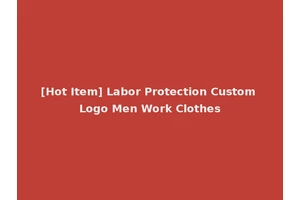 [Hot Item] Labor Protection Custom Logo Men Work Clothes