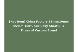 [Hot Item] China Factory 16mm/19mm/22mm 100% Silk Sexy Short Silk Dress of Custom Brand