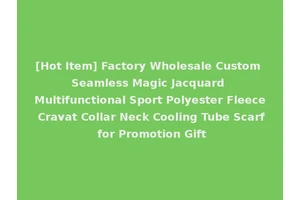 [Hot Item] Factory Wholesale Custom Seamless Magic Jacquard Multifunctional Sport Polyester Fleece Cravat Collar Neck Cooling Tube Scarf for Promotion Gift