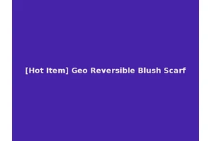 [Hot Item] Geo Reversible Blush Scarf