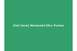 [Hot Item] Women's Parkas