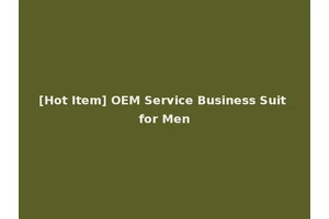 [Hot Item] OEM Service Business Suit for Men