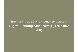 [Hot Item] 2022 High Quality Custom Digital Printing Silk Scarf (HJ1707-062-AB)
