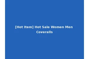 [Hot Item] Hot Sale Women Men Coveralls