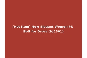 [Hot Item] New Elegant Women PU Belt for Dress (HJ1501)