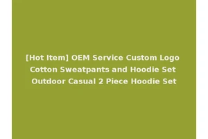 [Hot Item] OEM Service Custom Logo Cotton Sweatpants and Hoodie Set Outdoor Casual 2 Piece Hoodie Set