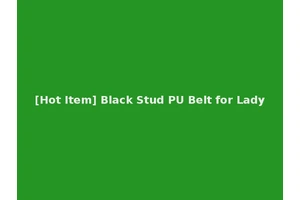 [Hot Item] Black Stud PU Belt for Lady