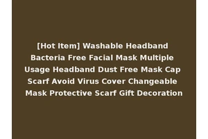 [Hot Item] Washable Headband Bacteria Free Facial Mask Multiple Usage Headband Dust Free Mask Cap Scarf Avoid Virus Cover Changeable Mask Protective Scarf Gift Decoration