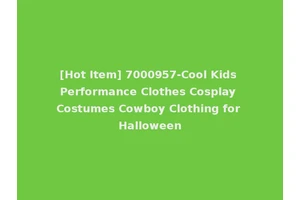 [Hot Item] 7000957-Cool Kids Performance Clothes Cosplay Costumes Cowboy Clothing for Halloween