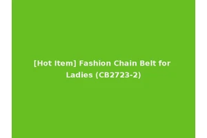 [Hot Item] Fashion Chain Belt for Ladies (CB2723-2)