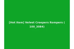 [Hot Item] Velvet Creepers Rompers (100_3084)