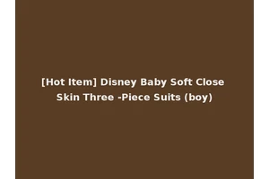 [Hot Item] Disney Baby Soft Close Skin Three -Piece Suits (boy)