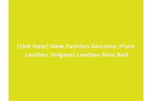 [Hot Item] New Fashion Genuine /Pure Leather Original Leather Men Belt