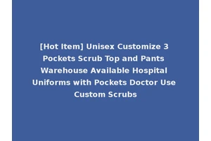 [Hot Item] Unisex Customize 3 Pockets Scrub Top and Pants Warehouse Available Hospital Uniforms with Pockets Doctor Use Custom Scrubs