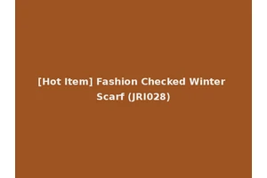 [Hot Item] Fashion Checked Winter Scarf (JRI028)