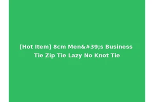 [Hot Item] 8cm Men's Business Tie Zip Tie Lazy No Knot Tie