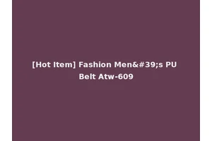 [Hot Item] Fashion Men's PU Belt Atw-609