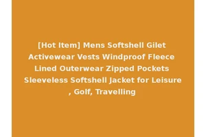 [Hot Item] Mens Softshell Gilet Activewear Vests Windproof Fleece Lined Outerwear Zipped Pockets Sleeveless Softshell Jacket for Leisure, Golf, Travelling