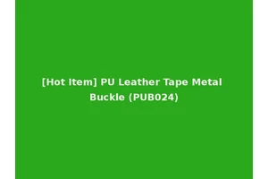 [Hot Item] PU Leather Tape Metal Buckle (PUB024)