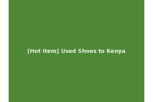 [Hot Item] Used Shoes to Kenya