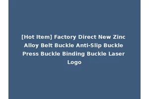 [Hot Item] Factory Direct New Zinc Alloy Belt Buckle Anti-Slip Buckle Press Buckle Binding Buckle Laser Logo