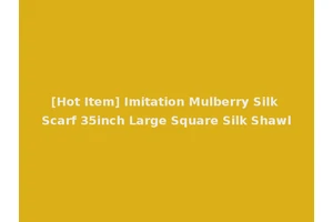 [Hot Item] Imitation Mulberry Silk Scarf 35inch Large Square Silk Shawl