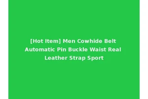 [Hot Item] Men Cowhide Belt Automatic Pin Buckle Waist Real Leather Strap Sport