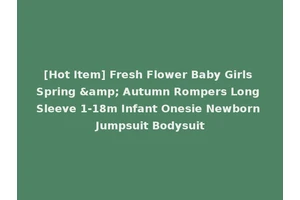 [Hot Item] Fresh Flower Baby Girls Spring &amp; Autumn Rompers Long Sleeve 1-18m Infant Onesie Newborn Jumpsuit Bodysuit