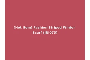 [Hot Item] Fashion Striped Winter Scarf (JRI075)