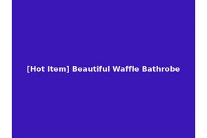 [Hot Item] Beautiful Waffle Bathrobe