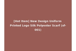 [Hot Item] New Design Uniform Printed Logo Silk Polyester Scarf (sf-001)