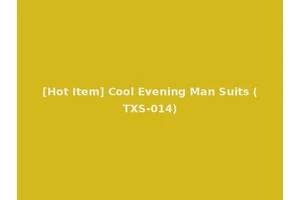 [Hot Item] Cool Evening Man Suits (TXS-014)