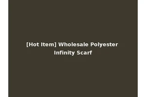 [Hot Item] Wholesale Polyester Infinity Scarf