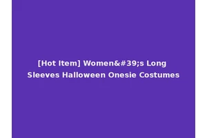 [Hot Item] Women's Long Sleeves Halloween Onesie Costumes