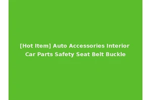[Hot Item] Auto Accessories Interior Car Parts Safety Seat Belt Buckle